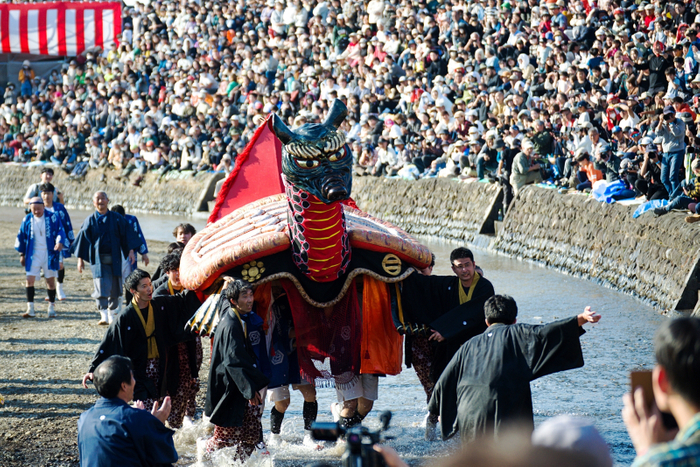 砥崎河原を躍動する「ガメ」