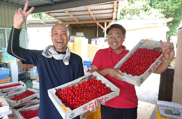 中村校長 並里代表