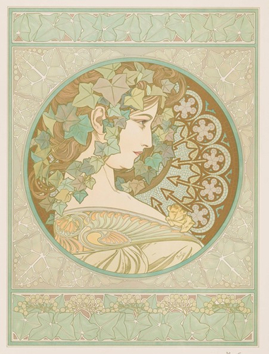 アルフォンス・ミュシャ《つた》1901年