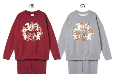 品番：LP6461　サイズ：M,L　カラー：〈EC〉RE / GY 〈店舗〉KO 　価格：&yen;7,700(税込)