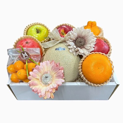 静岡県産マスクメロンと季節の果物が奏でる 旬果のアソート - H - (2)