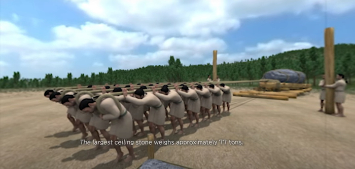 石舞台古墳のＶＲ映像（イメージ）