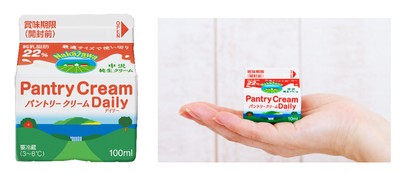 左:パッケージデザイン 右:サイズイメージ