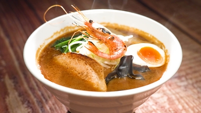 新潟　海老醤油ラーメン