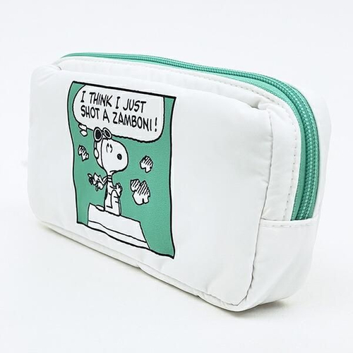スヌーピーのコミック柄ポーチ