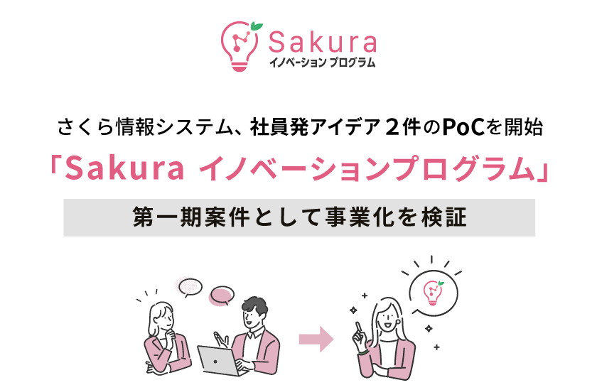 さくら情報システム、社員発アイデア2件のPoCを開始「Sakuraイノベーションプログラム」第一期案件として事業化を検証