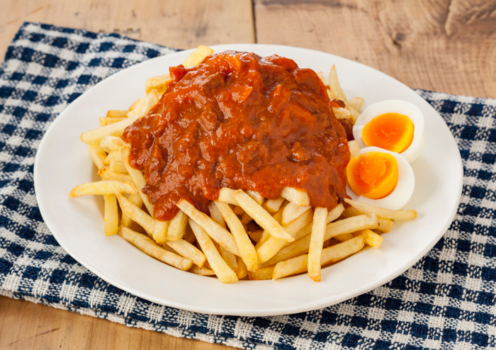 ミートソースのローディッドポテト