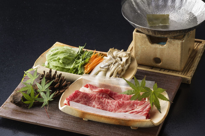 黒毛和牛のしゃぶしゃぶ[一例]