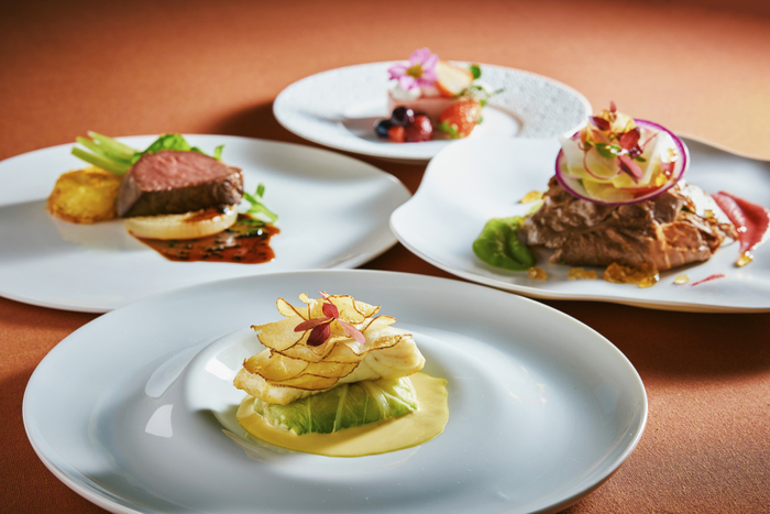 ▲淡路島の旬食材を使用したフレンチコース