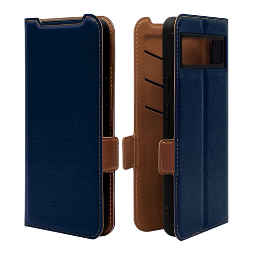 ネイビー&times;ブラウン