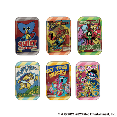 ＜Poppy Playtime ポスター柄缶バッジ　画像＞