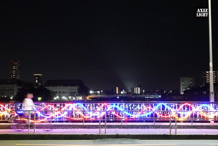 此花区イルミネーション_AXIZ Light演出の様子4