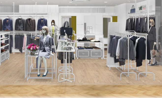 ザ・スーツカンパニー2階　レディスコーナーイメージ