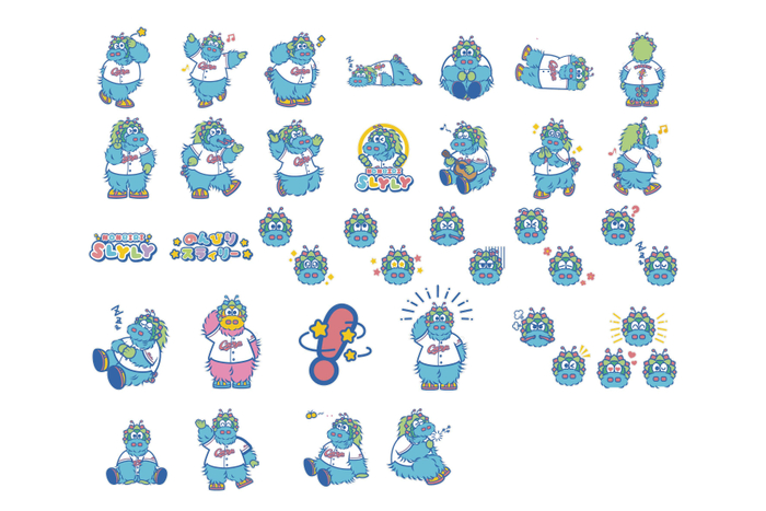 のんびりスラィリーステッカー31種類