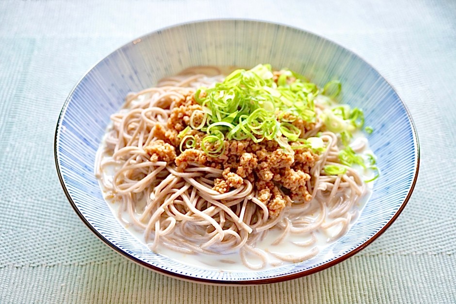 豆乳担々冷やし蕎麦