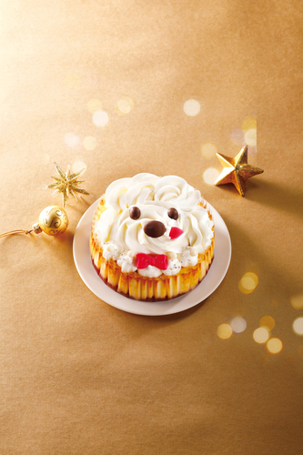 A WORKSいぬぬバスクチーズケーキ　クリスマス予約商品　イメージ画像