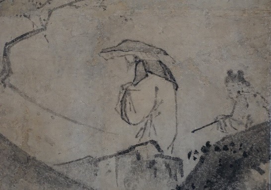 山水図屏風(左隻部分)