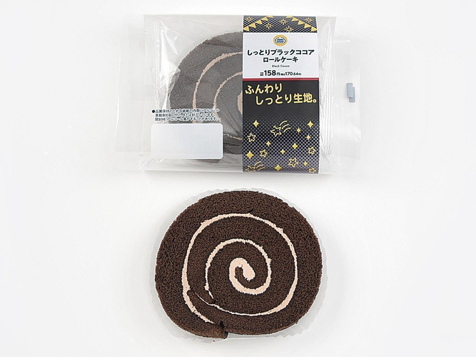 しっとりブラックココアロールケーキ　イメージ画像