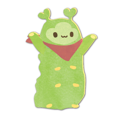 主人公と一緒に旅をする「ノア」は、飛鳥にゆかりのある日本の国蝶・オオムラサキの幼虫がモチーフ