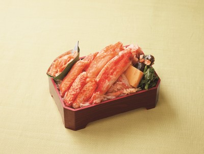 鱗幸食品「タラバ・毛ガニ味比べ弁当」