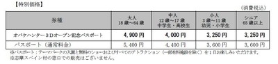 オバケハンター３Dオープン記念パスポート