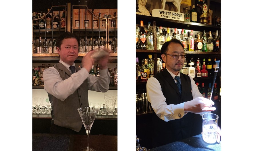 写真左：Ginza Zenith／須田 善一氏　写真右：Bar Four Valley／須田 好一氏