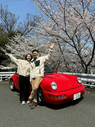 ポルシェレンタカーを楽しむお客様