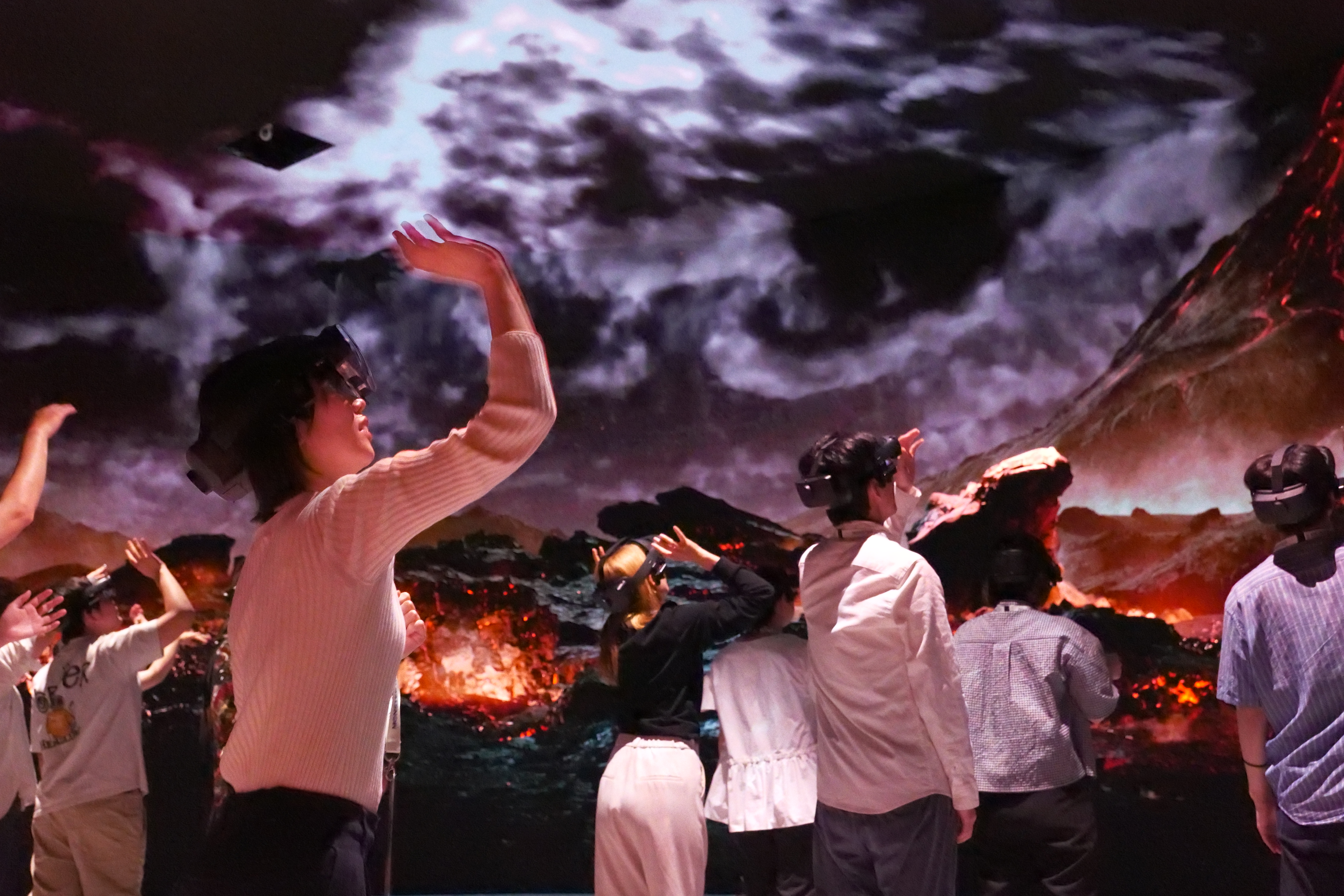 ▲「モンスターハンター ブリッジ」体験の様子