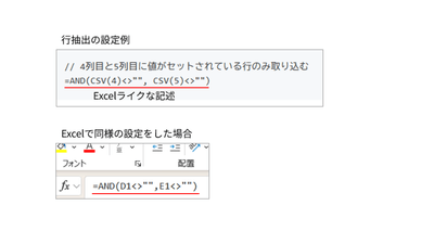 <Excelライクなローコード設定>