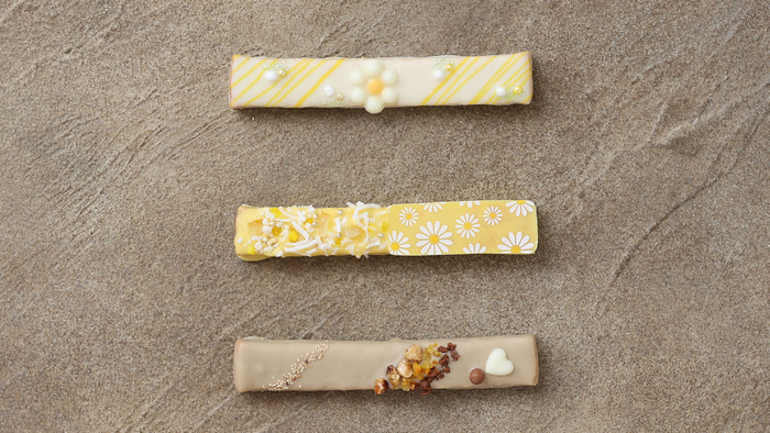 鮮やかなチョコレート。3本セットです