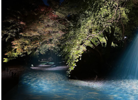 水香江の水紋演出(イメージ)