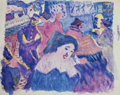 小林徳三郎《ダンスホール》1913年頃 ふくやま美術館※後期展示