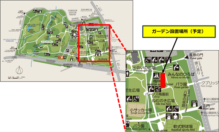 砧公園 園内マップ