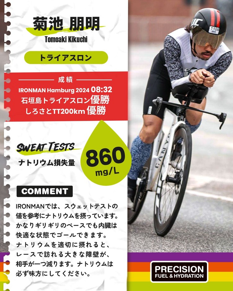 プレシジョンサポート　菊池朋明選手