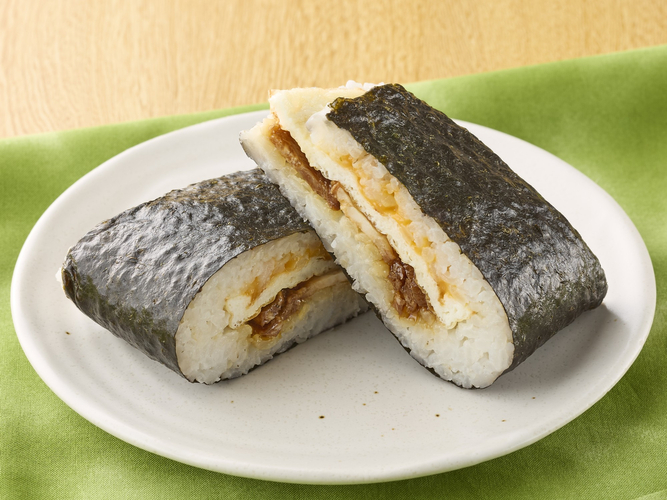 サンドおむすび　焼豚たまご（大麦入り）　イメージ画像
