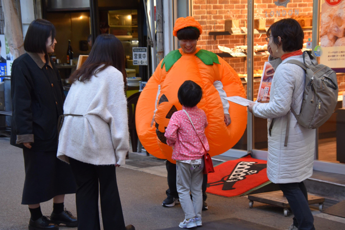 大きなカボチャを発見