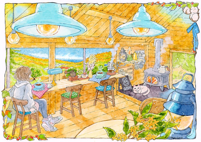 管理棟完成イメージイラスト ©maricoco