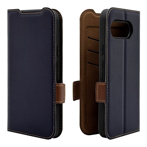 ネイビー&times;ブラウン