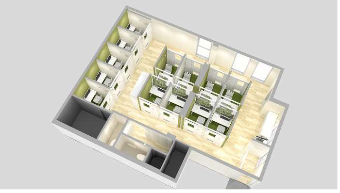 　＜２階（喫煙不可フロア）＞　