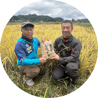栗原市栗駒文字地区の若手農家さん