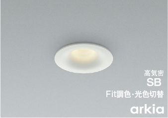 arkia ダウンライト(アルミダイカスト・マットファインホワイト塗装)