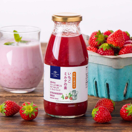 「牛乳と混ぜる　いちごミルクの素」