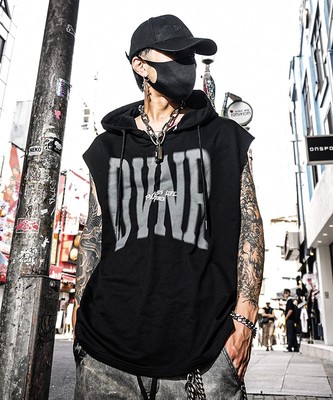 Ephemeral Logo NoSleeve Hoodie(ブラック)