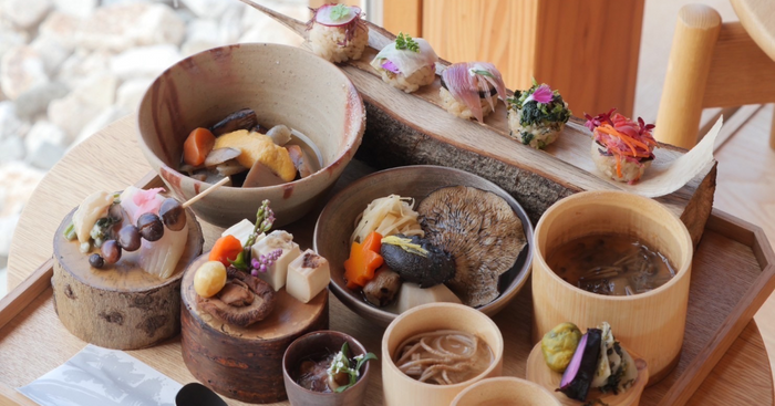 ▲禅坊 靖寧オリジナルの“禅坊料理”