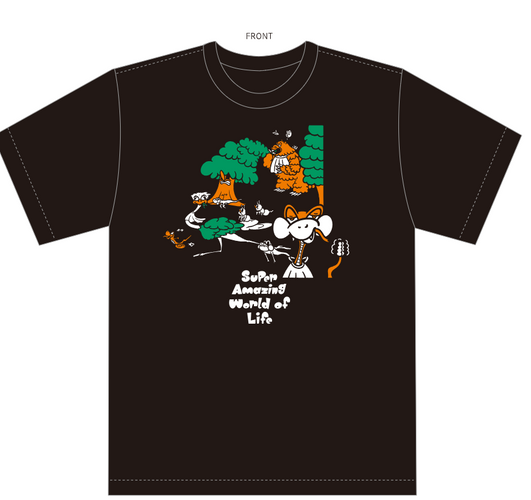 いきもの超ワールド展&times;ヤイリコウイチ　Tシャツ