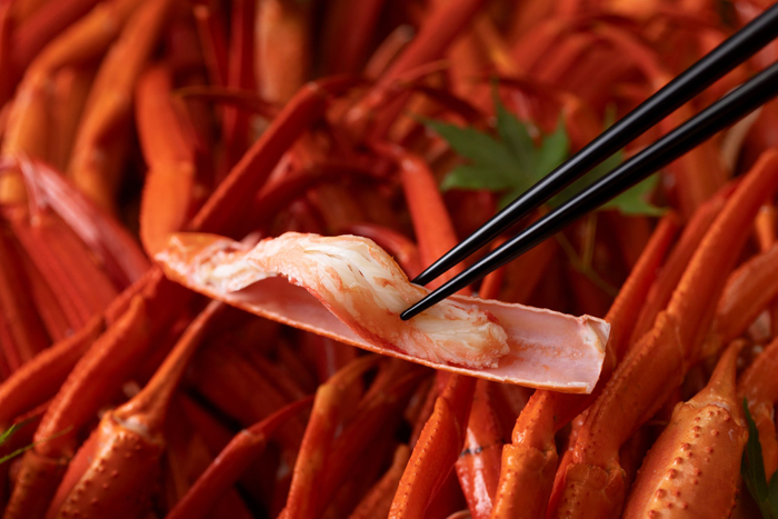 紅ズワイガニのせいろ蒸し