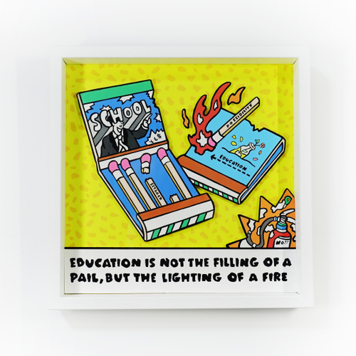 立体額 （300mm&times;300mm）Acrylic Painting