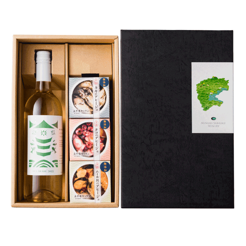 <南三陸ワイナリー>三陸マリアージュギフト「白ワイン」&times;「魚市場キッチン缶詰3種」
