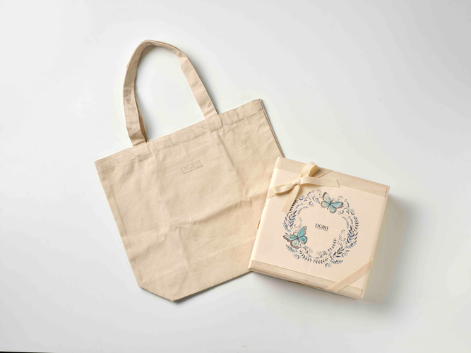 DGBHオリジナル　オーガニックコットン キャンバストート　L ＆北海道材トドマツ　ギフトボックス