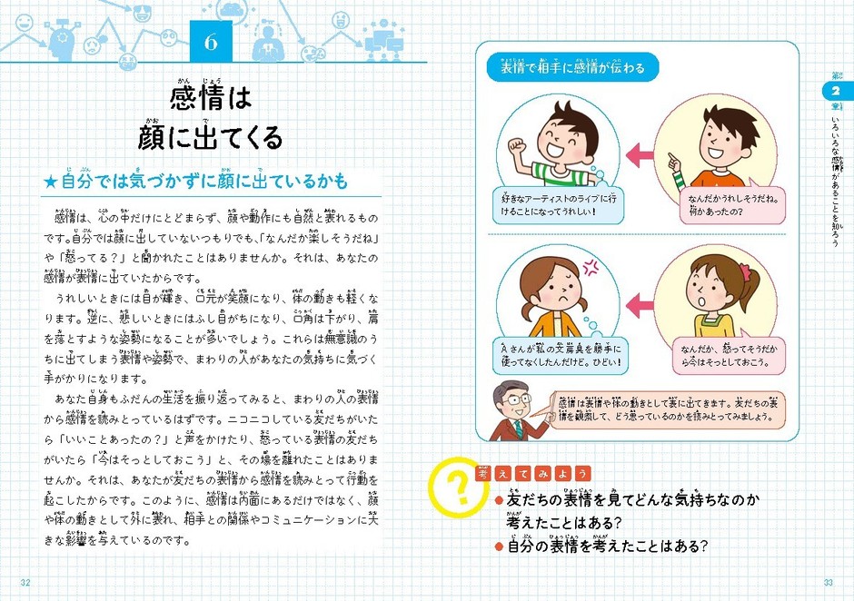 感情は顔に出てくる